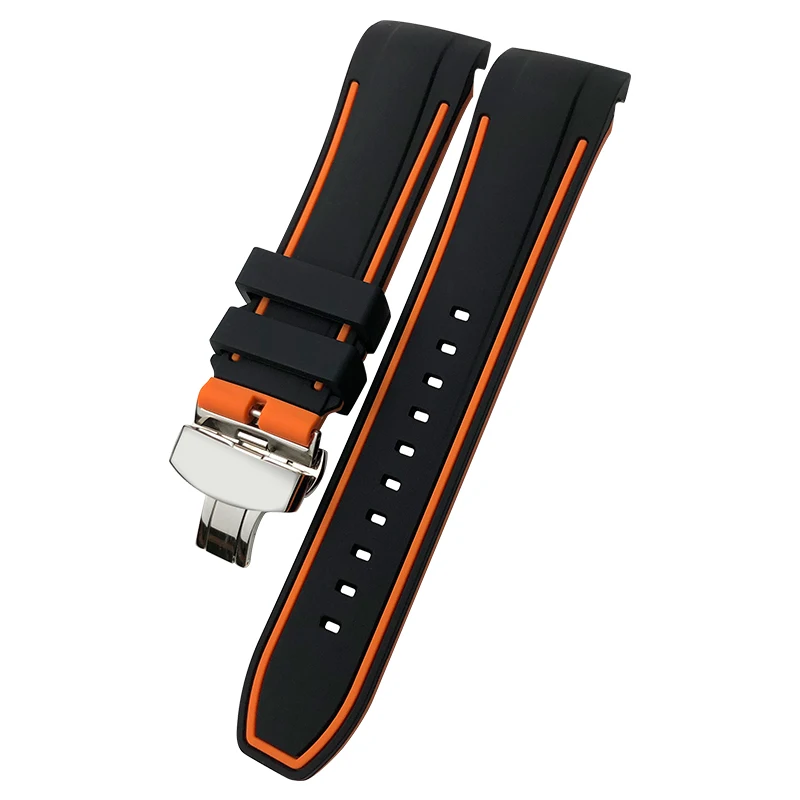 23mm 24mm Premium Quality Rubber Silicone Watchbands Soft Watch Strap Special For Tissot T035617 T035627 T035 CITIZEN Bracelets