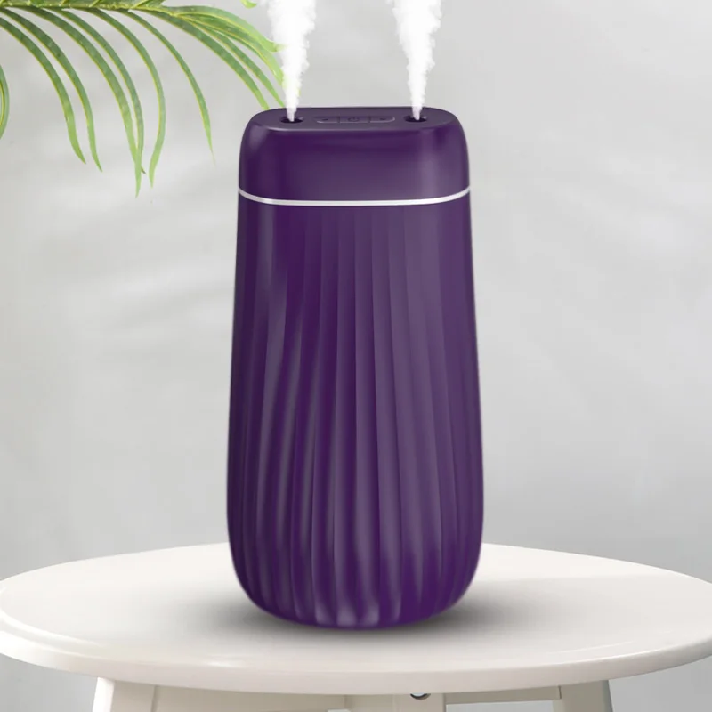 

Air Humidifier Portable Usb Anti-Dry Aroma Diffuser Double Spray Innovations Purifier with Lamp for Office Home