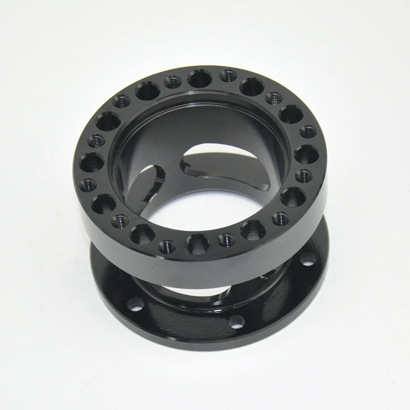 New Hollow out modelling Universal Steering Wheel Hub Spacer 51mm 76mm 101mm  Boss Kit Adapter Spacer Black