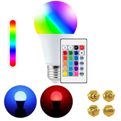 E27 Smart Control RGB LED lampadina E27 Lampada Led dimmerabile RGBW lampadina cambiante colorata decorazioni bianche casa 5W/10W/15W C1