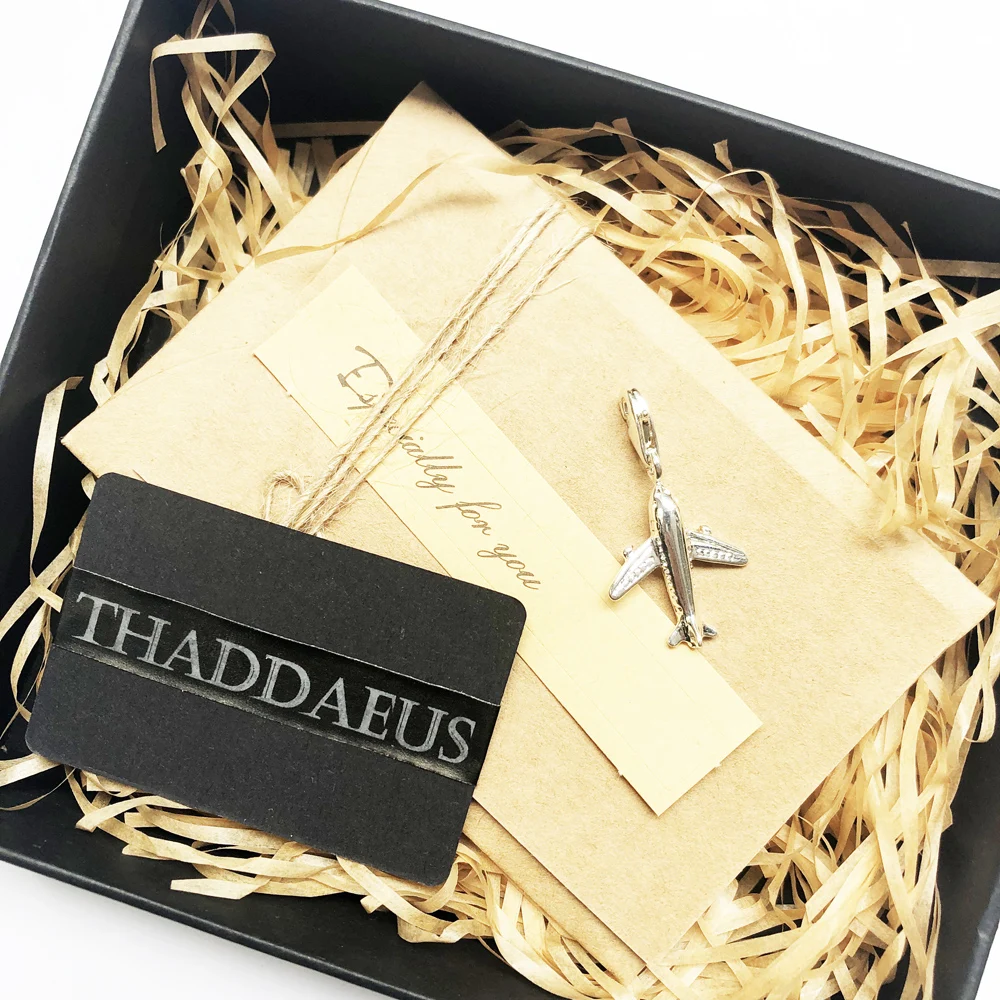 Aircraft Pendant Dangle Charm New Arrival 925 Sterling Silver Airplane Gift Simple Cute Fashion Jewelry