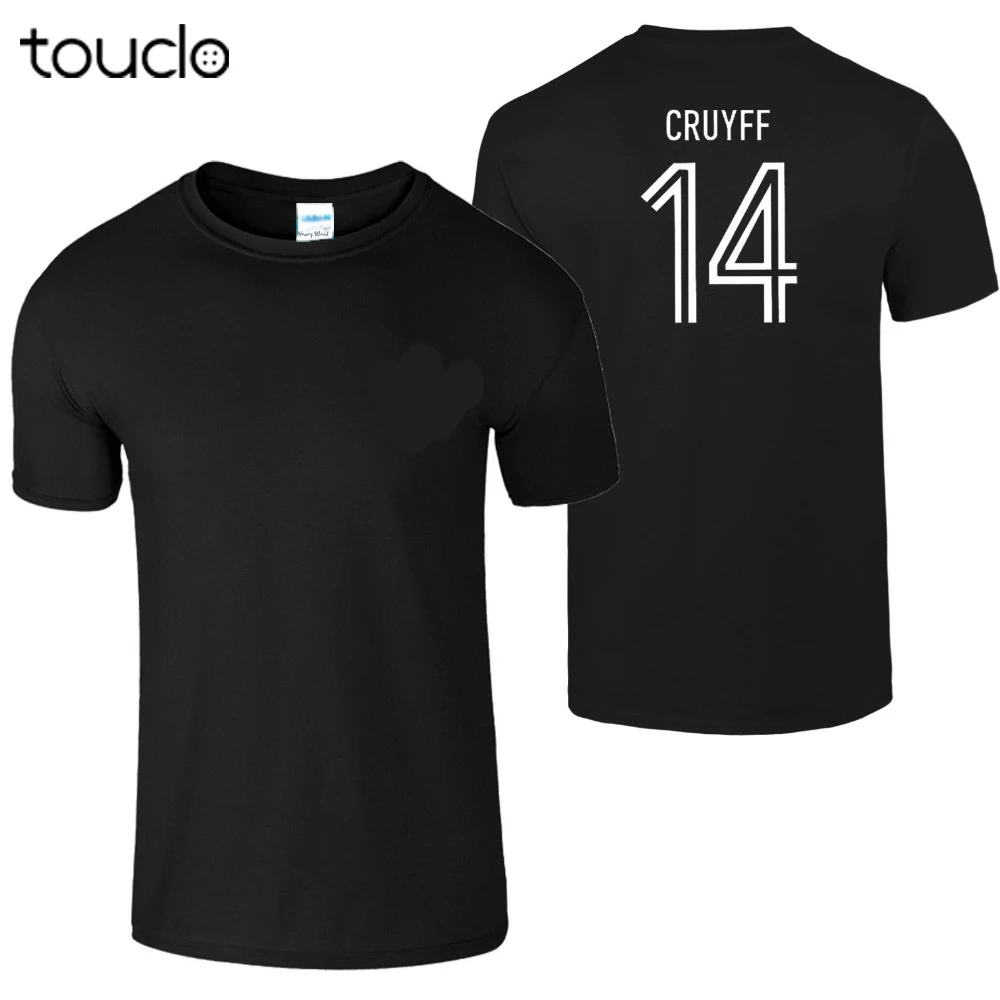 Johan Cruyff 14 Mens T-Shirt 70S Dutch Legend Holland Footballer Fan 2019 Men'S Fashion Cartoon Character Fitness T-Shirts