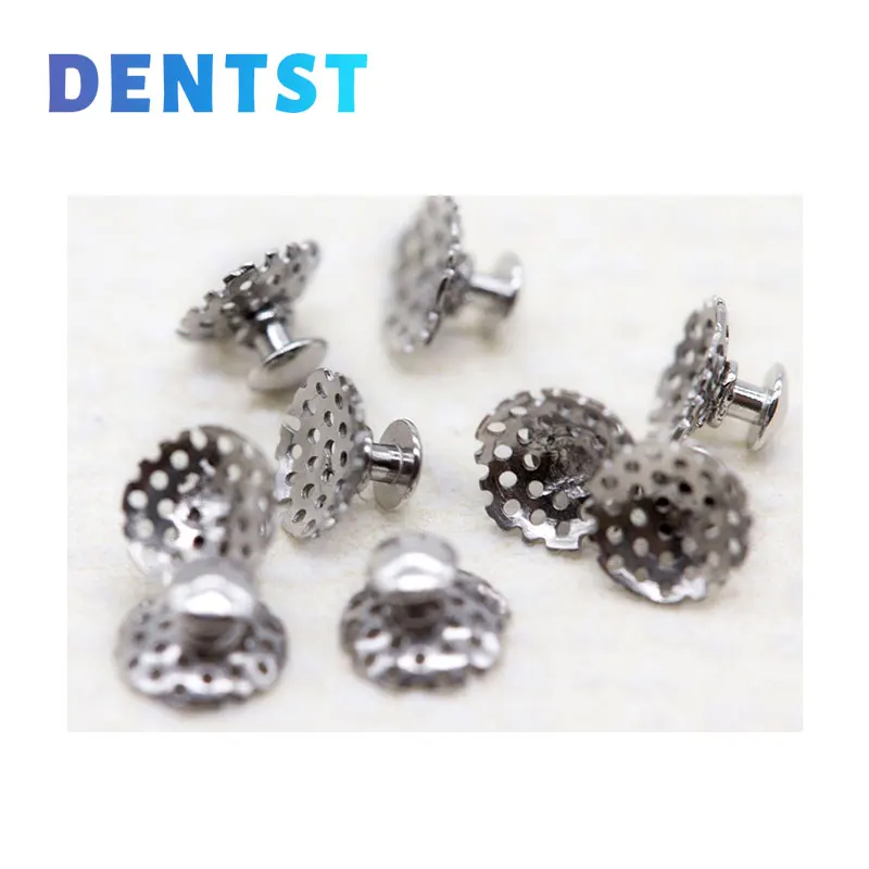 Dentst dental kiefer ortho pä dische linguale knöpfe metall loch punkt mesh rund rect ortodoncia zubehör material 10 teile/beutel