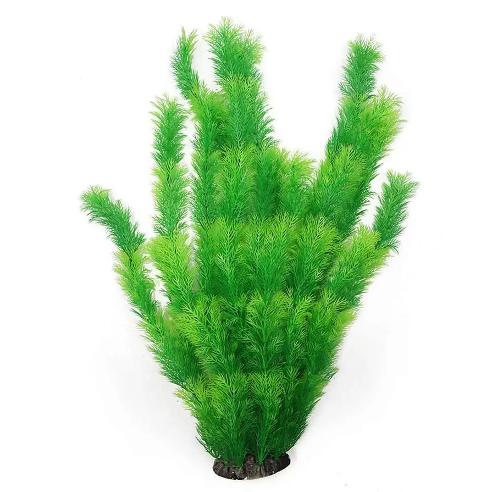 HiMISS 60CM Aquatic Fish Tank Landscape Aquarium Decor Green Artificial Plastic Water Grass Weed Plant Ornament Home Decoration