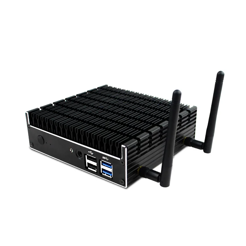 BKHD-Mini PC negro 10 ° NUC Celeron 4205U, procesador de CPU, Wifi, ordenador sin ventilador para videojuegos, oficina, negocios, Pfsense, cortafuegos, Linux