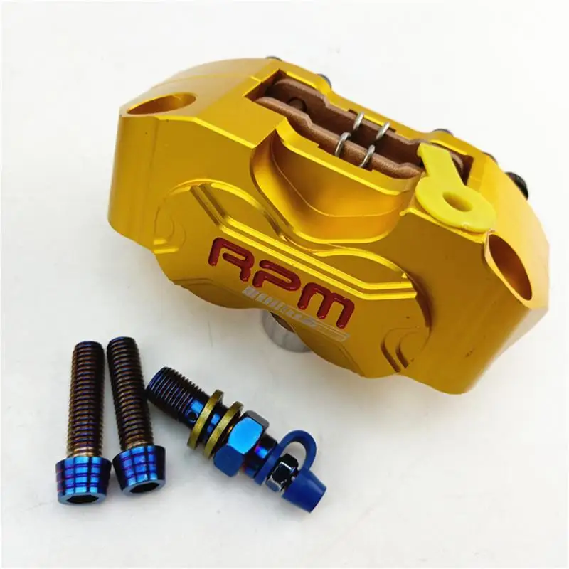 Motorcycle Rpm Brake Caliper Brake Pump 4 Piston 82mm Mounting  For Yamaha Kawasaki Scooter Rsz Jog Force Dirt Bike