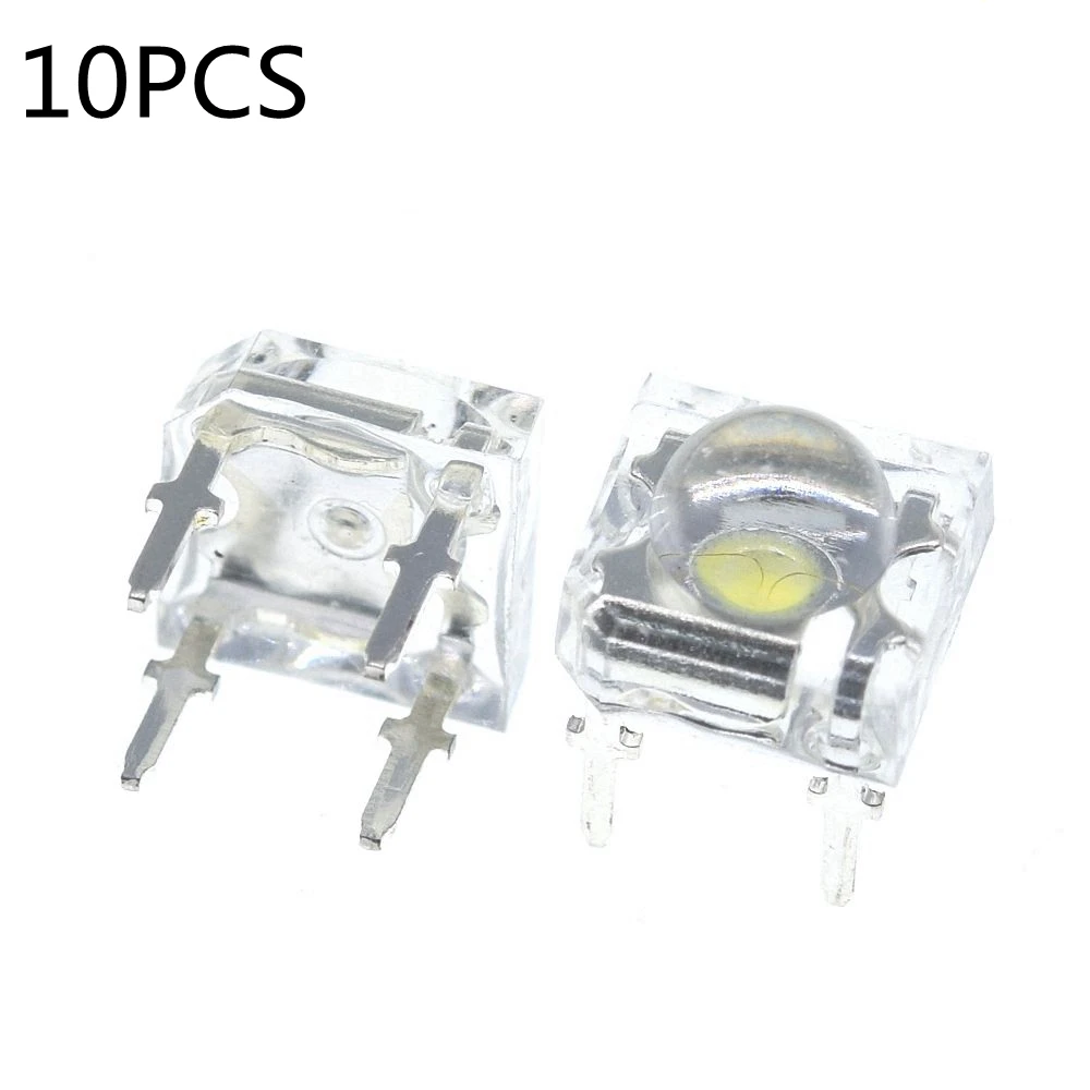 10Pcs 5mm F5 Piranha LED White Red Green Amber Clear 5mm LED Diode Light-Emitting-Diodes 4-pins Piranha LED Diodos Brightness