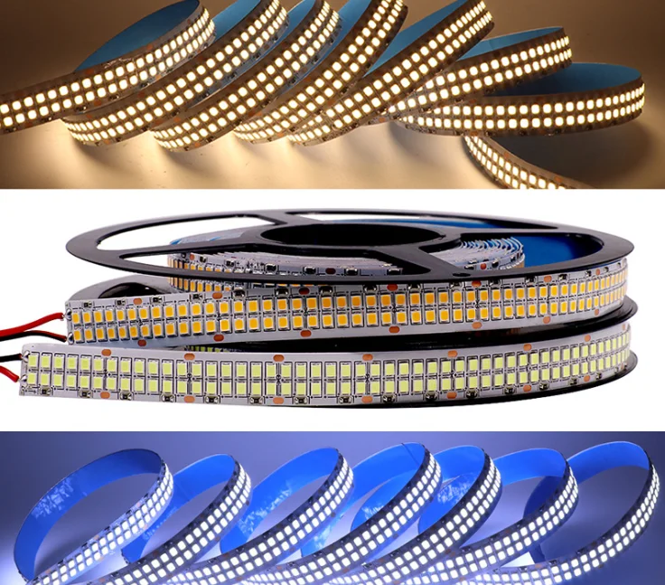 5M DC12V/24V LED Strip SMD 2835 480Leds/m diode tape Flexible PCB Led Light Strip  Warm White / Cold White