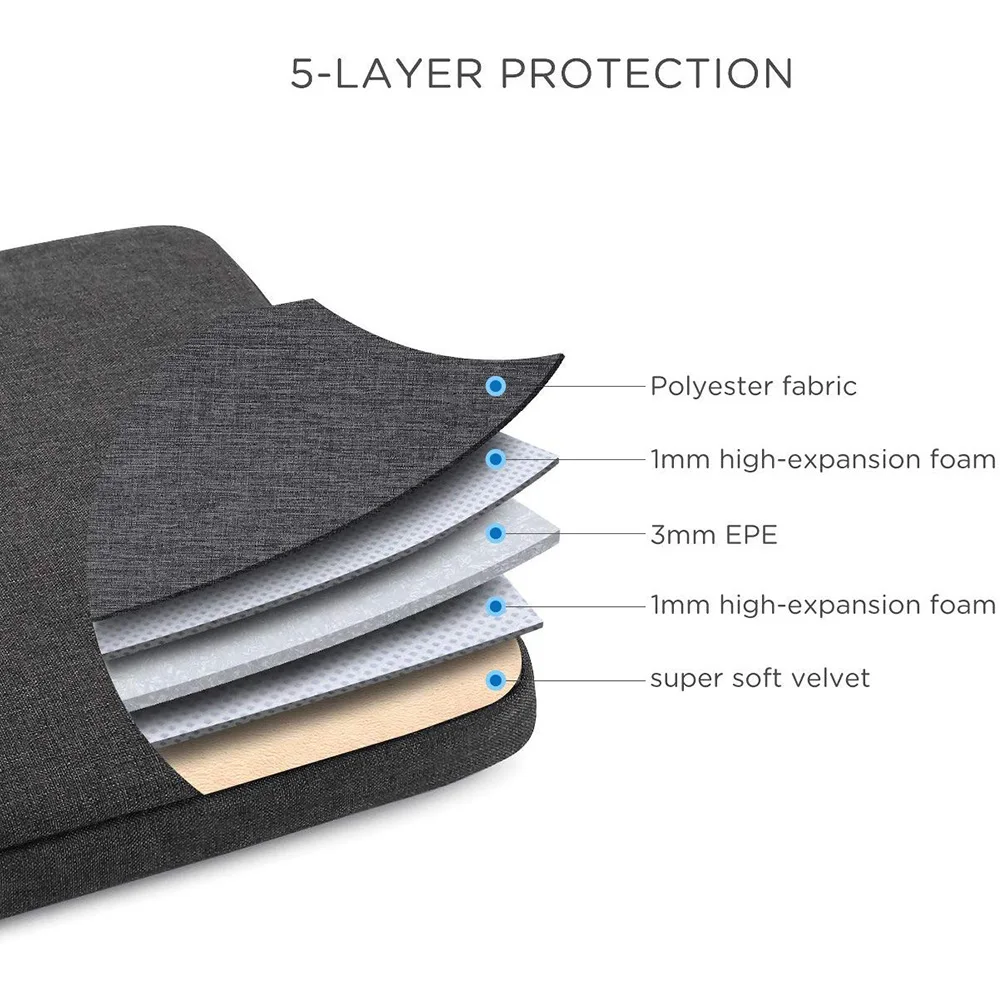 スリーブ付きの耐衝撃性ノートブックバッグ,有名なノートブックコンピューターケース,耐衝撃性,防滴,10 ",13",14 ",15.6",17.3 "。