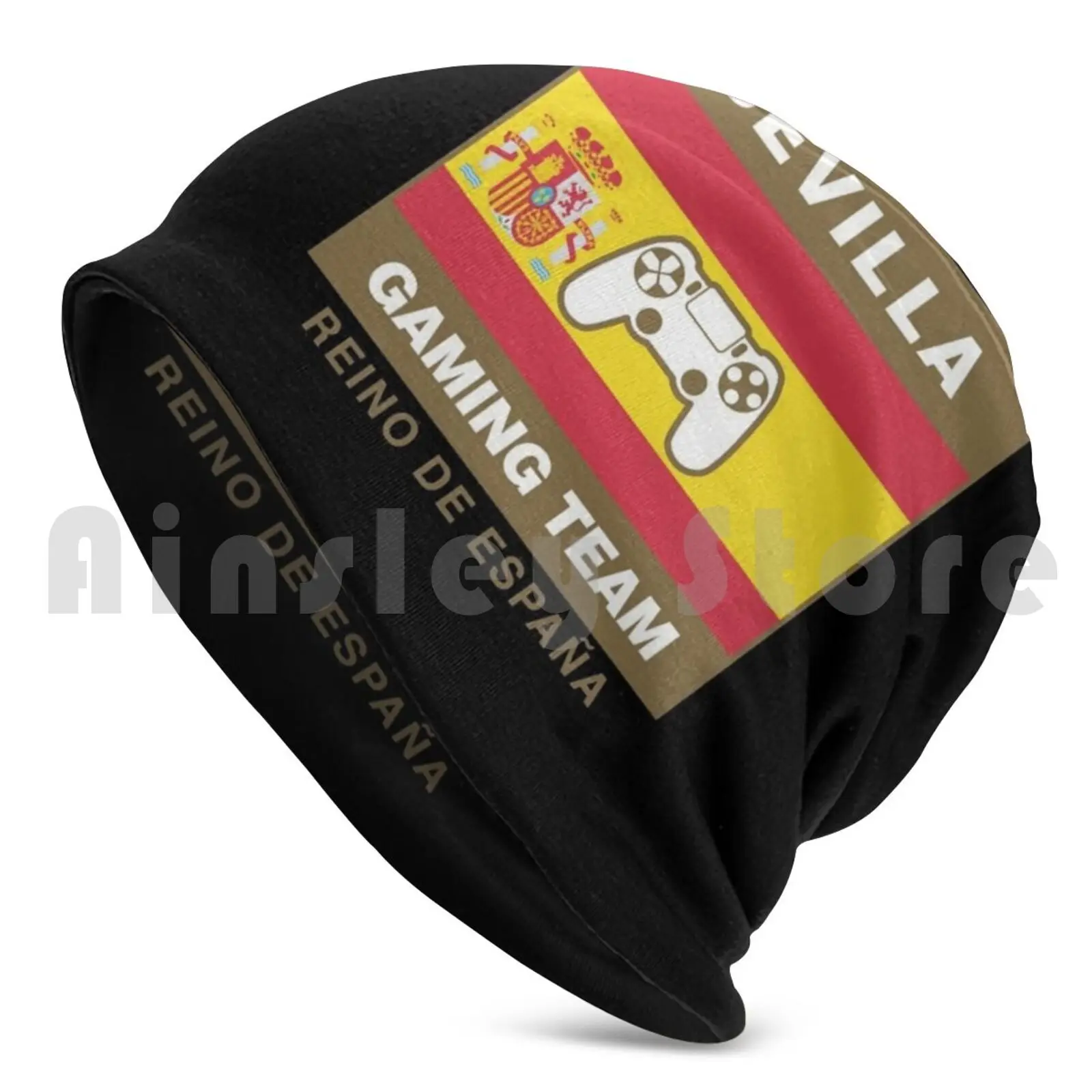 Sevilla Pro Gaming Team Spain Beanies Knit Hat Hip Hop Sevilla Pro Gaming Team Esports Team Esports Crew