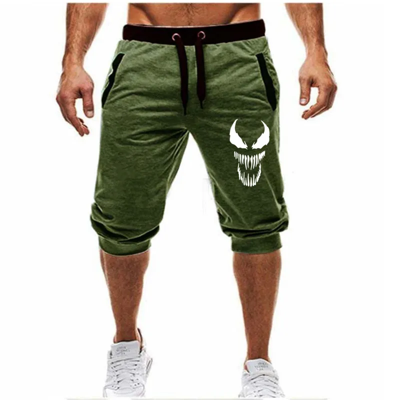 Skull venom Running Shorts Men Sports Jogging Shorts Summer Casual Pockets Men\'s Gym Men Sport gyms Short Pant Men 2020