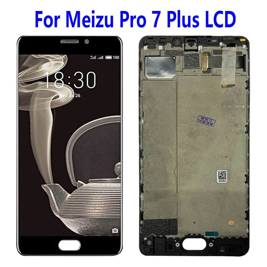 

5.7"OLED For Meizu Pro 7 Plus LCD Display Touch Screen Digitizer Assembly Frame Replacement For Meizu Pro 7 Plus With Frame