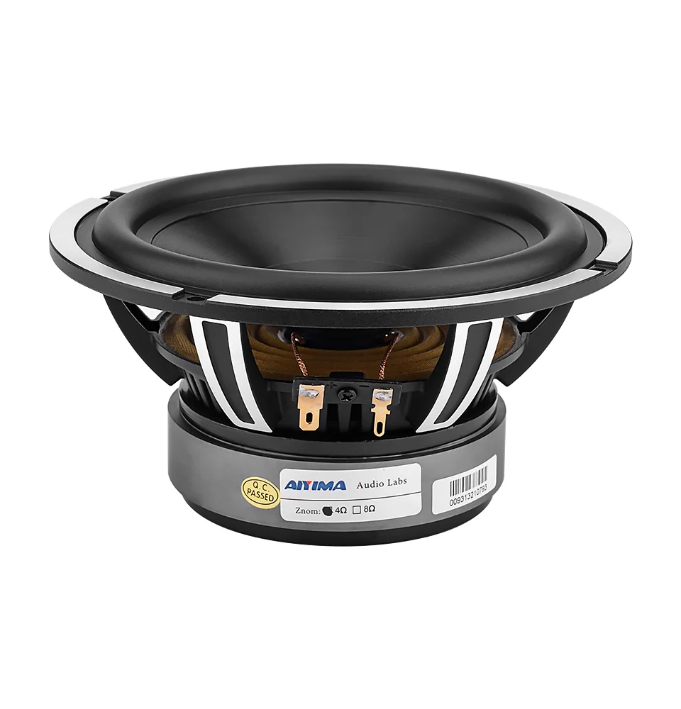 AIYIMA 1 Stück 6,5 Zoll 4 Ohm 50W Tieftöner Lautsprecher 6,5" Audio HiFi Heimkino KTV Musik-Lautsprecher Aluminium Keramik Bass-Lautsprecher – Detail 5