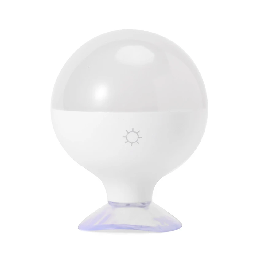 Lampadina a specchio a ventosa, luce notturna Blub a LED ricaricabile, colore regolabile e luminosità per spogliatoio da tavolo da trucco
