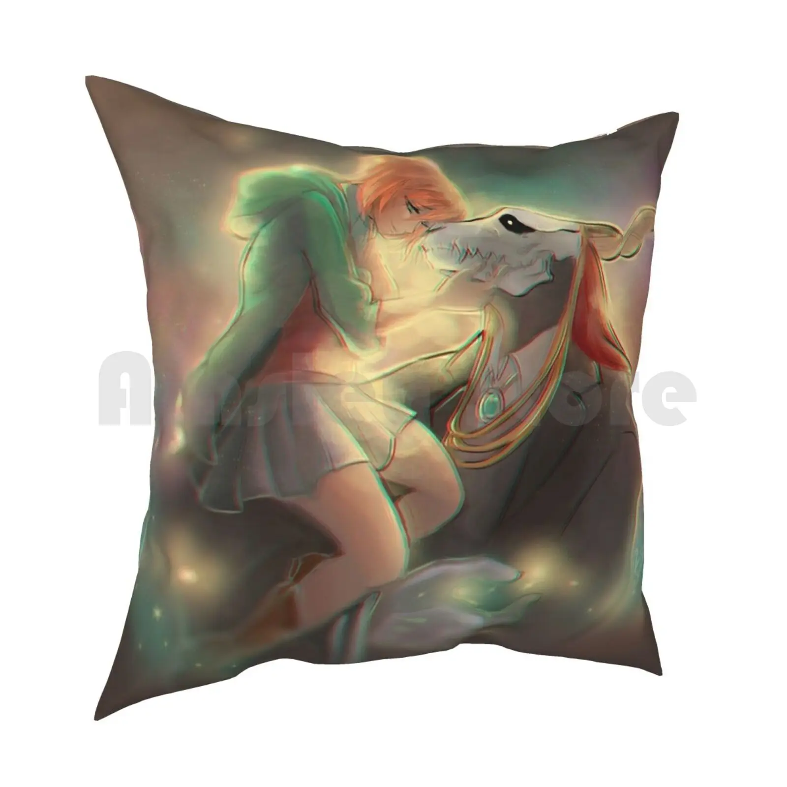 The Ancient Magus Bride Pillow Case Printed Home Soft Throw Pillow The Ancient Magus Bride Elias Ainsworth Anime Elias