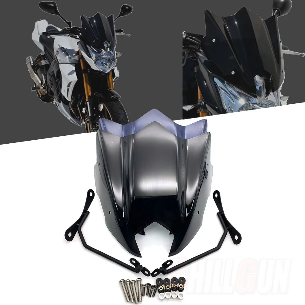 

Motorcycle Sports Windshield Viser Visor WindScreen Wind Deflector For YAMAHA FZ8 2010 2011 2012 2013 2014 2015 2016 2017 F Z 8