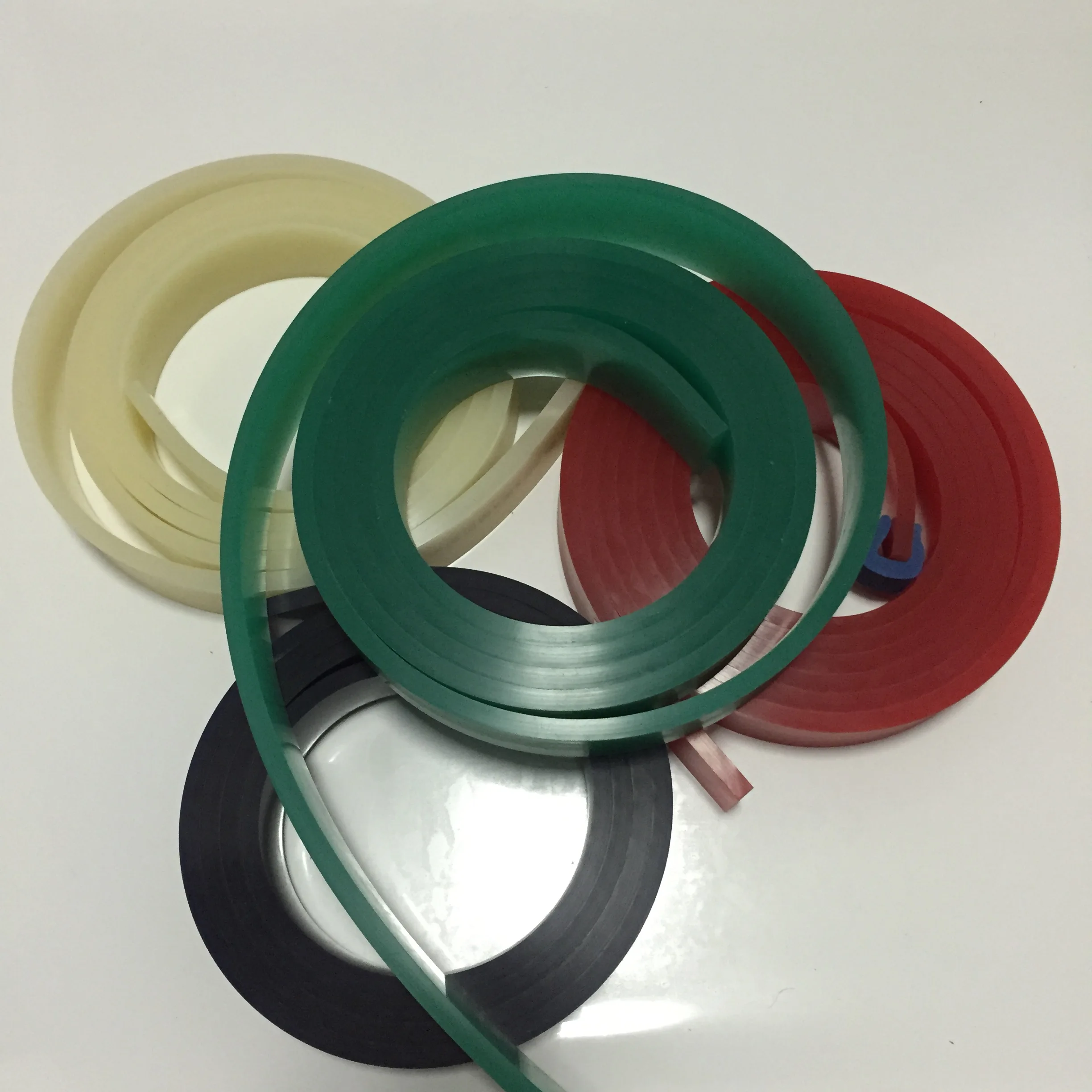 65A//75A/85A Durometer 50mm*9mm*500mm Adhensive Tape Printing Squeegee Rubber Strip