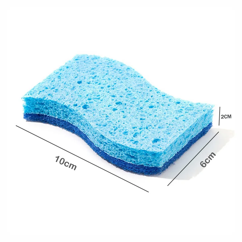 Floristic Kitchen Sponge Scourer Natural Rub Sustainable Eco Friendly Products For Dishware Pots Washing New Tableware Scrubber