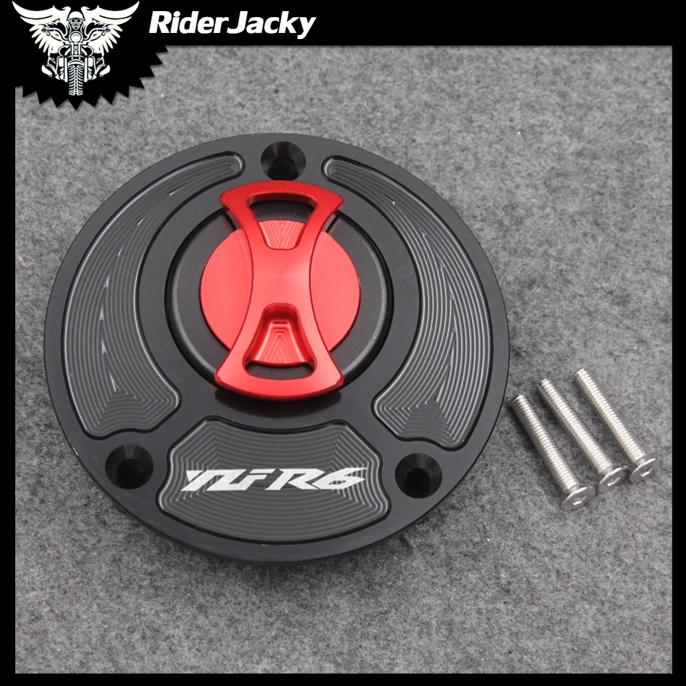 Keyless Motorcycle Fuel Gas Tank cap Cover For Yamaha R6/R6S (all years)