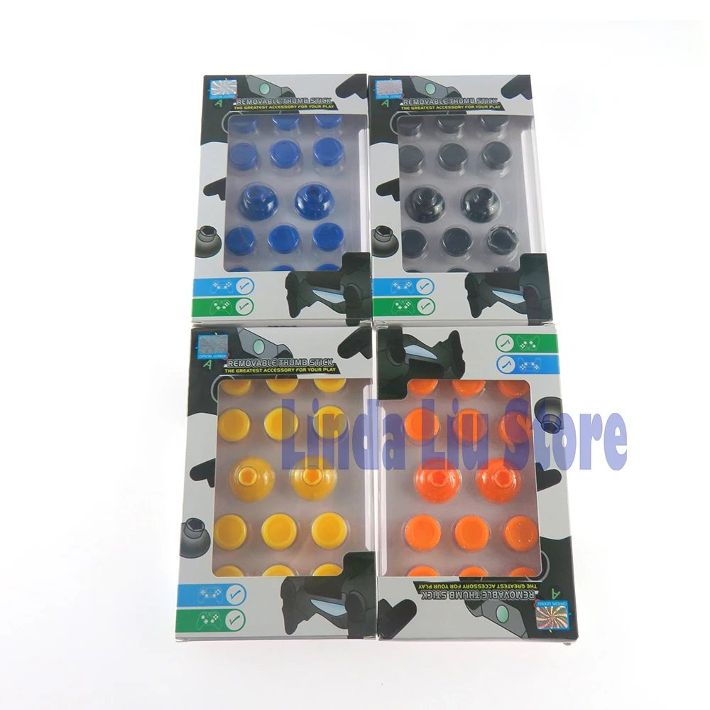 소니 PS4 플레이스테이션 PS4 슬림 프로 XBOX ONE 컨트롤러용 커스텀 커버, 향상된 블랙 썸스틱, 조이스틱 캡, 8/14 인 1, 1 세트