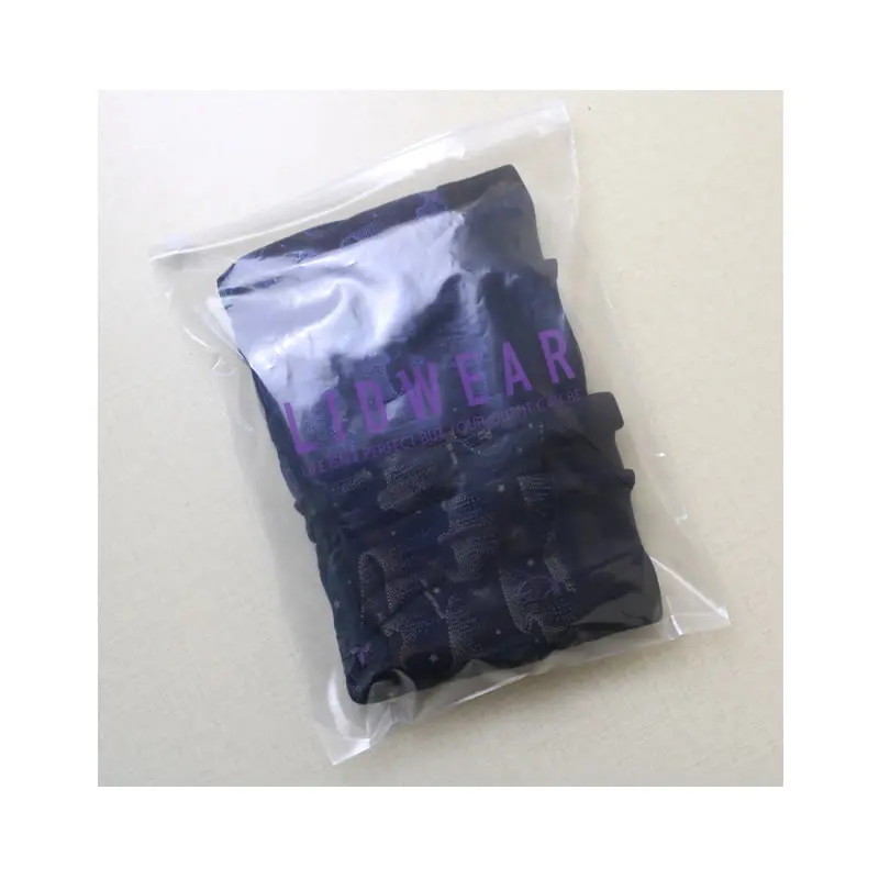 Clear Zipper and Zip Lock Plastic Bag, Custom Packaging Printed Gift Logo, Company Information, 20x30cm