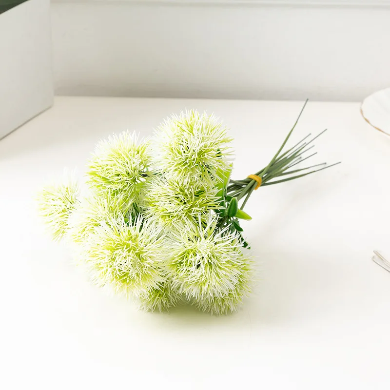 10 Stück Künstliche Pflanzen, Löwenzahn-Plastikblumen, Vasen für Heimdekoration, Zubehör für Neujahr, Hochzeit, Dekorative Kunstpflanzen – Detail 5
