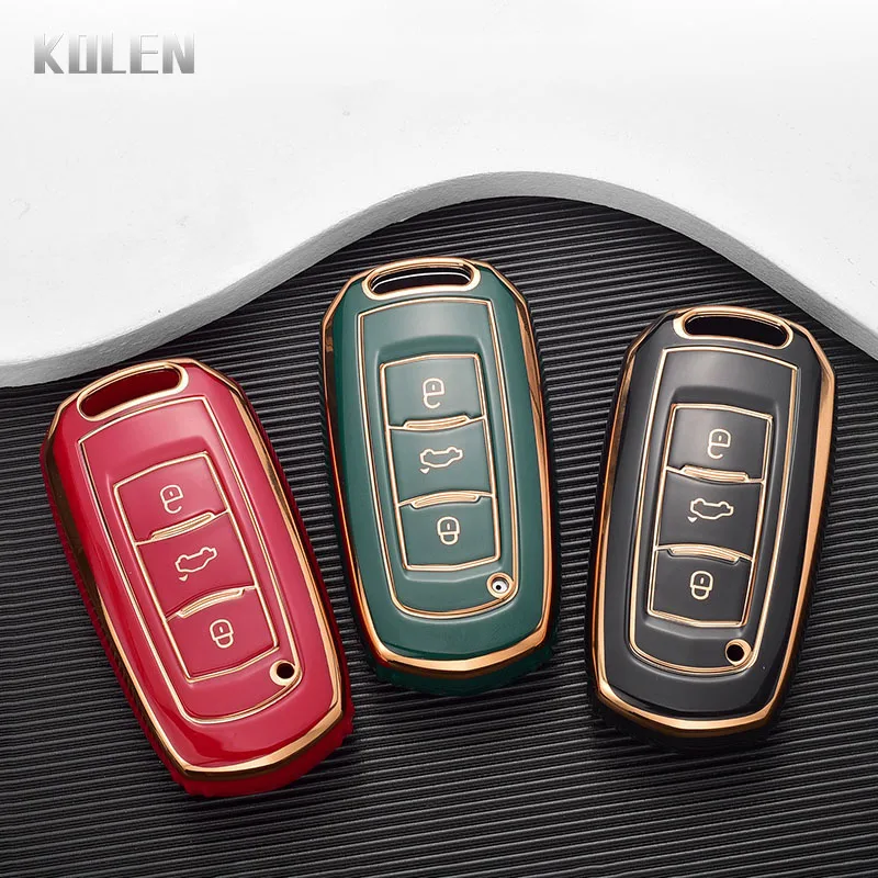 New TPU Car Remote Key Case Cover Shell For Geely Atlas Boyue NL3 EX7 SUV GT GC9 Emgrand X7 Borui Protector Keyless Accessories