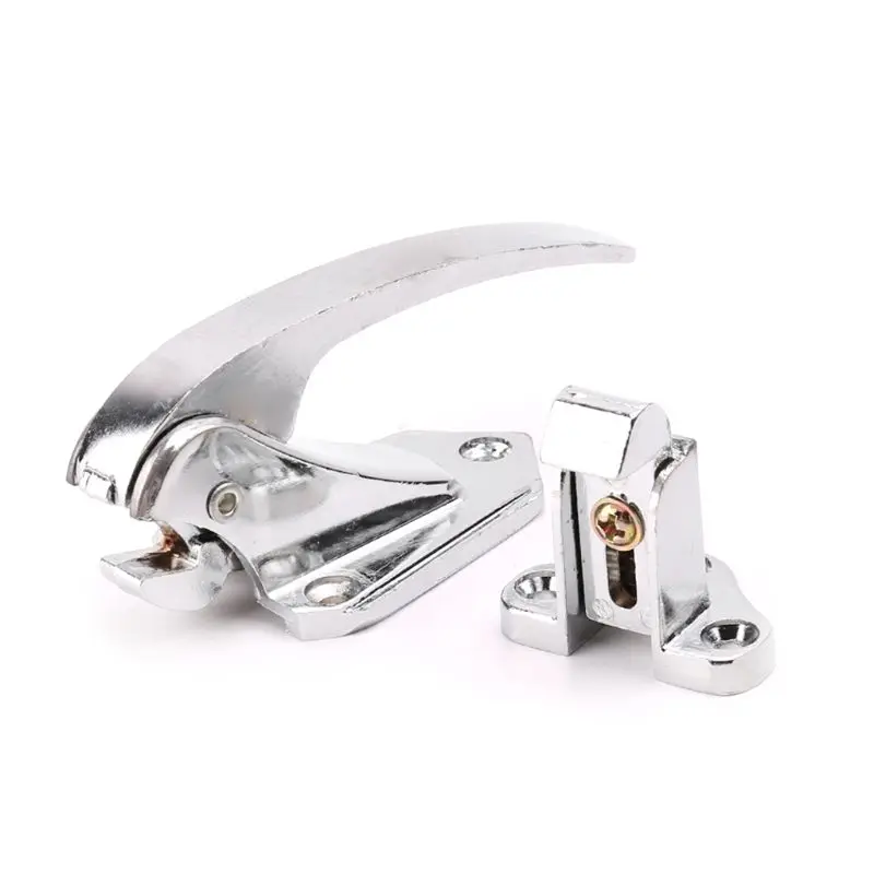 2021 New Zinc Alloy Door Handle Lock Spring Loaded Pull Handle Latch For Oven Refrigerator Freezer