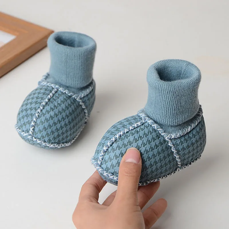 Echt Leer Baby Schoenen Laarzen Zuigelingen Warm Winter Schoenen Bont Wol Meisjes Baby Booties Schapenvacht Jongen Baby Schoenen