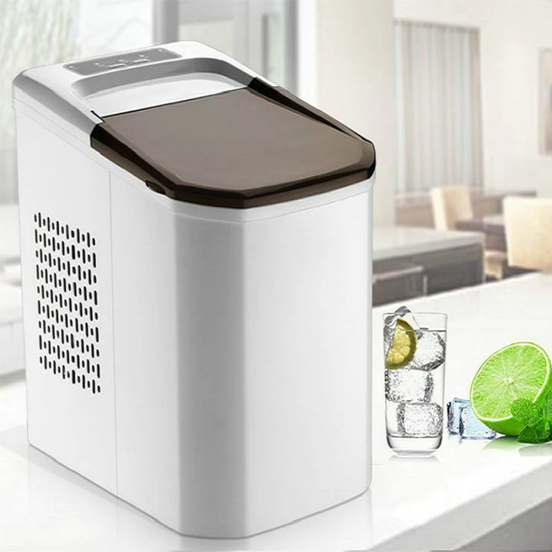H-Z6 جهاز تكوين الثلج جهاز تكوين الثلج المنزلية الصغيرة 1.5L جهاز تكوين الثلج الحليب الشاي متجر 10-12 كجم/يوم بار آلة مكعبات الثلج آلة مكعبات الثلج ...