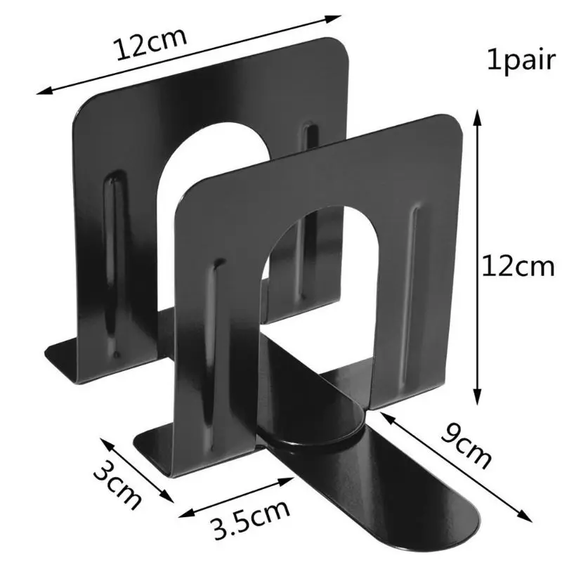 Prosty styl metalowe podpórki żelazny uchwyt podporowy Nonskid stojaki na biurko do książek szkolne artykuły papiernicze akcesoria biurowe
