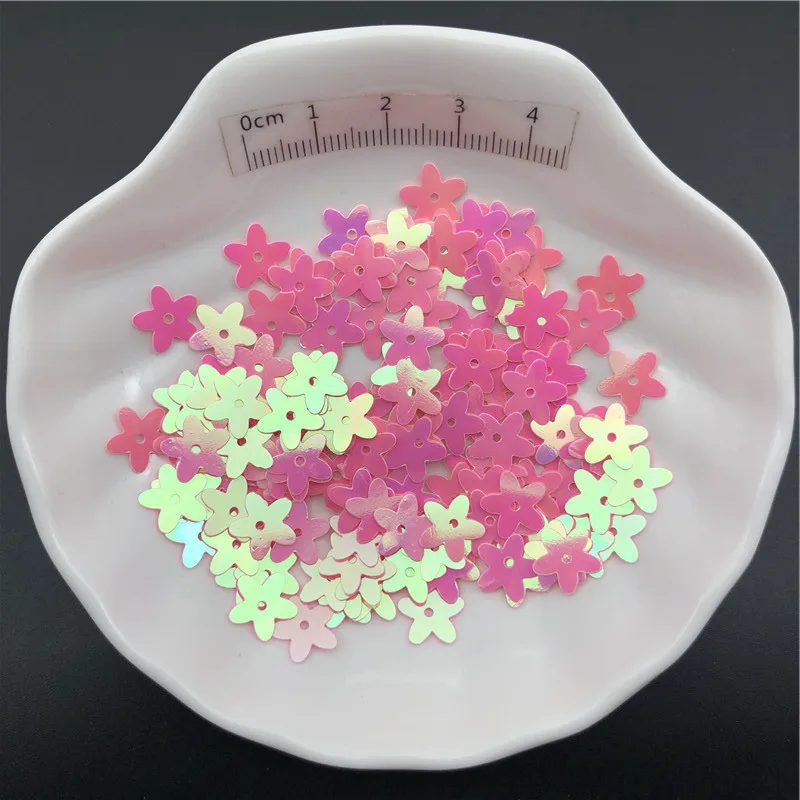 30g Flat 10mm Flower Loose Sequins Paillettes For Sewing ,Shoes,Hat,Kids DIY,Crafts Accessories Wholesale