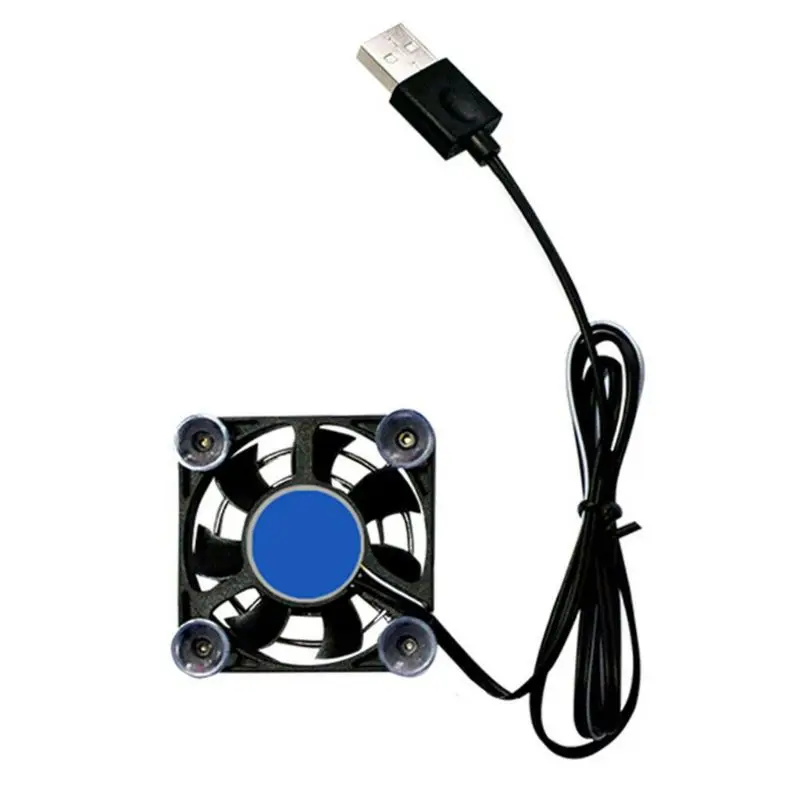 Black USB Cooling Pad Controller Tablet Portable Fan Holder Phone Cooler Rapid 27RB