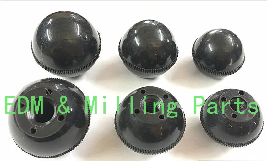 10PC Bridgeport Plastic Ball Knobs Machine Handles M10 M8 M6 For CNC EDM Spark Milling Machine Drilling Grinder Lathe Service