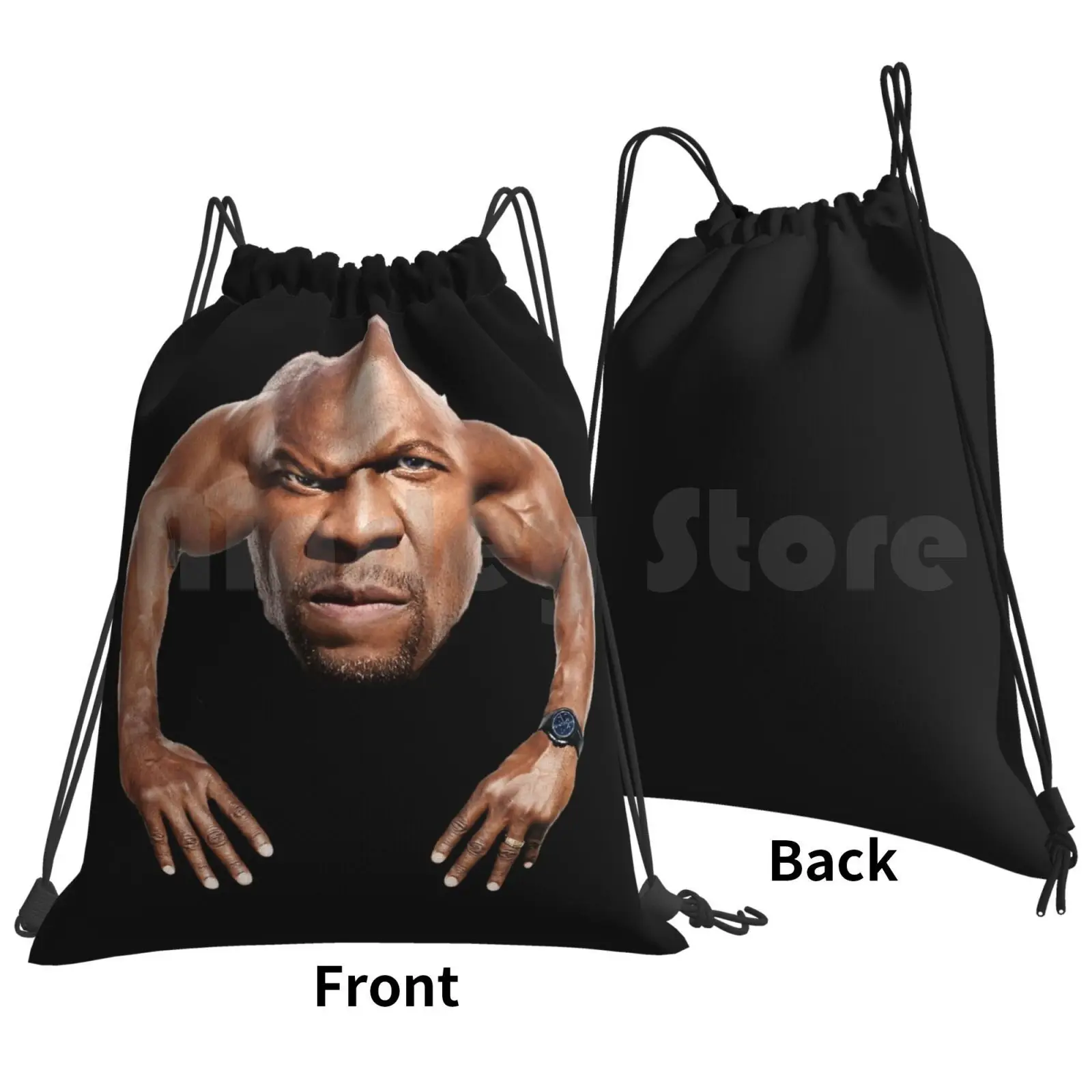 Terry Crews Meme Arms Backpack Drawstring Bag Riding Climbing Gym Bag Terry Crews American Actor Comedian Activist Artist