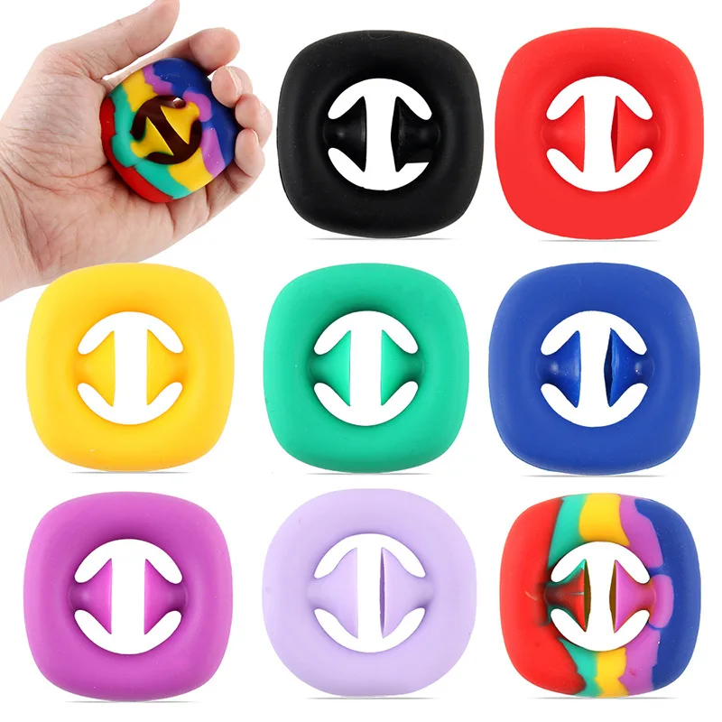 Grip Ring Fidget Toy Unzip Sensory Toys Autism Stress Reliever Kids Adult Antistresse Hand Grips Train Strength Antistress Toys