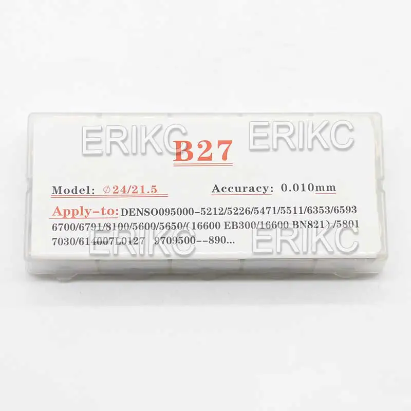 ERIKC Shims B27 sizes 1.57-1.66mm Auto Engine Common Rail Injector Repair Shims 50 pieces and Diesel Nozzle Adjusting Gasket