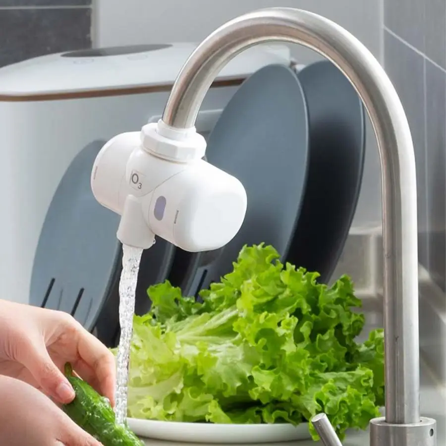 Tap Water Purifier Ozone Kitchen Faucet O3 Water Filter Self-Powered Ozone Generator Fruit Vegetable Washer Water Purifieration
