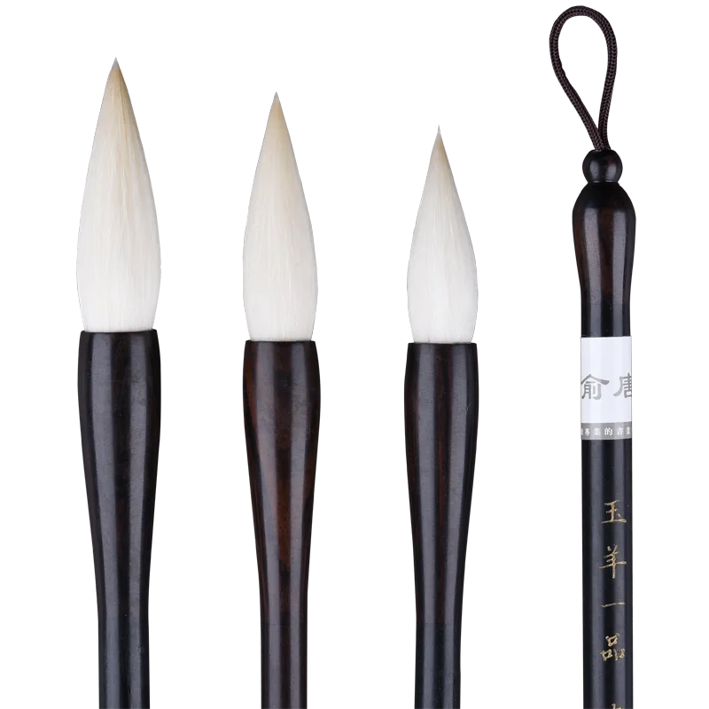 3pcs Chinese Calligraphy Pen Woolen Hair Chinese Painting Brushes Soft Hair Brush Pen for Adult Calligraphy Painting Practice