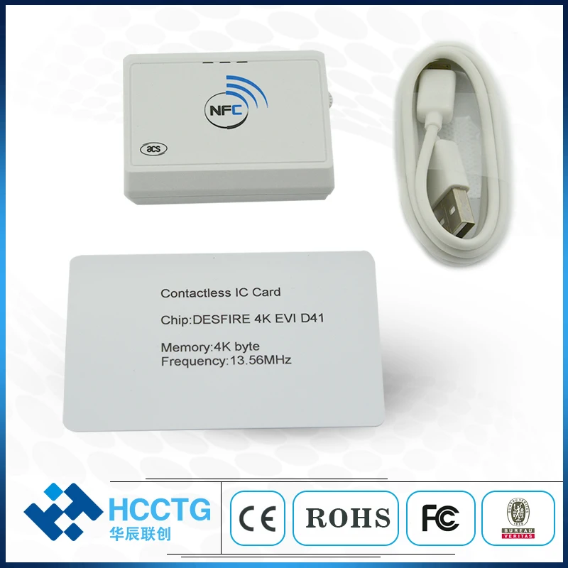 13.56 mhz contactless nfc bluetooth card skimmer/battery powered Bluetooth NFC emulator/reader--ACR1311U-N2