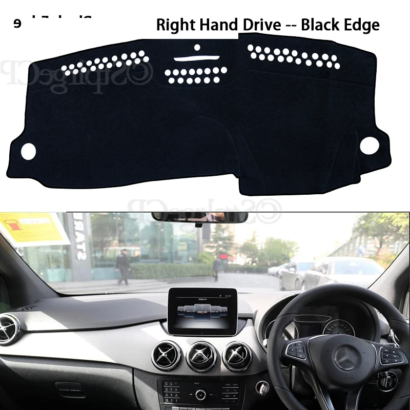 for Mercedes Benz B-Class W246 Anti-Slip Mat Dashboard Cover Pad Sunshade Dashmat Accessories B-Klasse B160 B180 B200 2016 2018