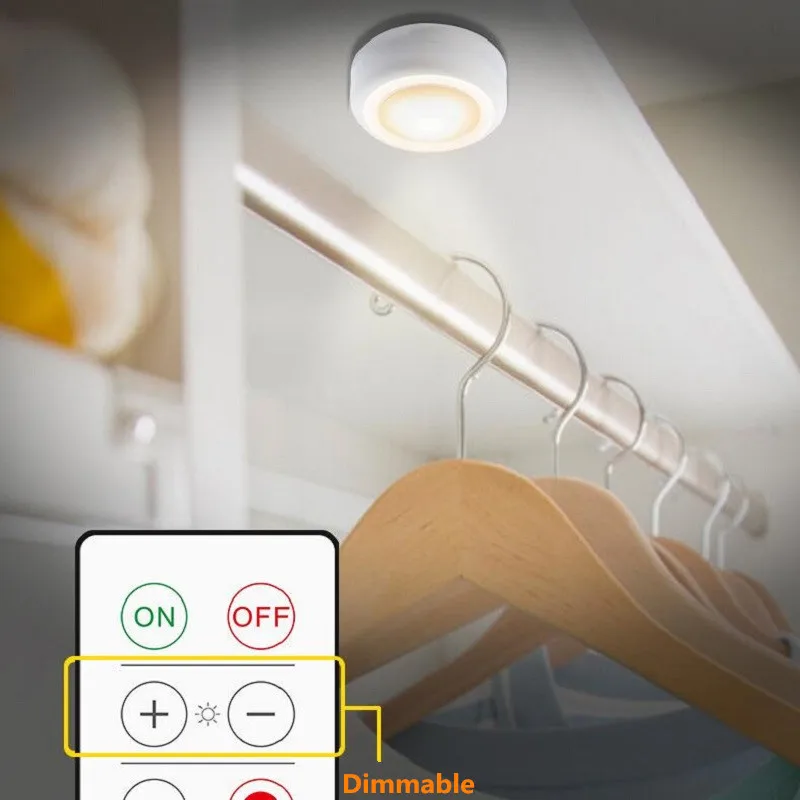 Dimmable Multicolor LED Small Night Light,IR Remote Control Dimmable Color-Adjustable Cabinet Light, Family Atmosphere Lamp.