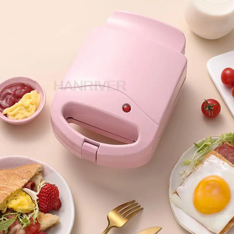 220V Multifunctional 650W Electric Sandwich Maker Breakfast Machine Egg Cake Oven Sandwich Electric Waffle Maker Toaster Machine