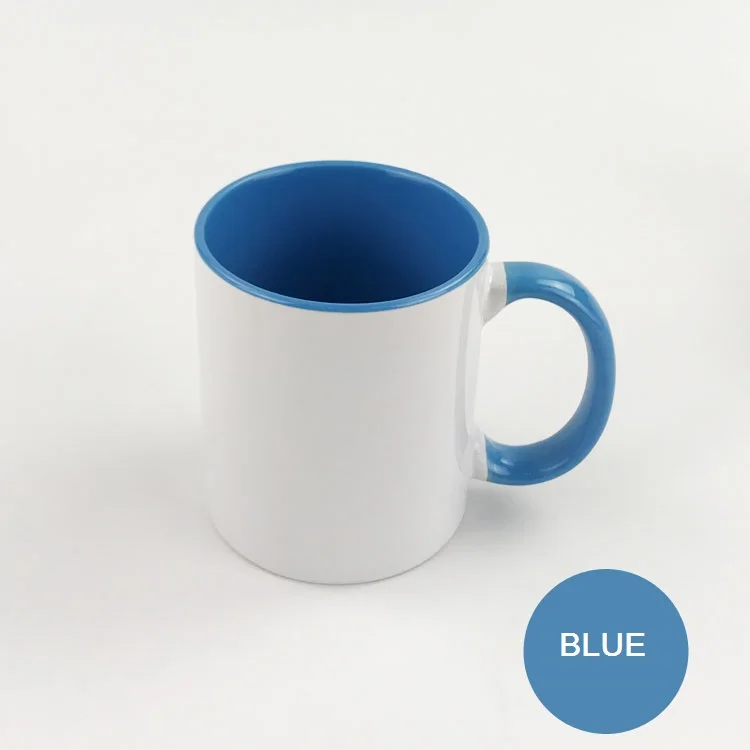 350ML Color Inside Ceramic Cup DIY photo Ceramic mug LOGO Customize Picture gift