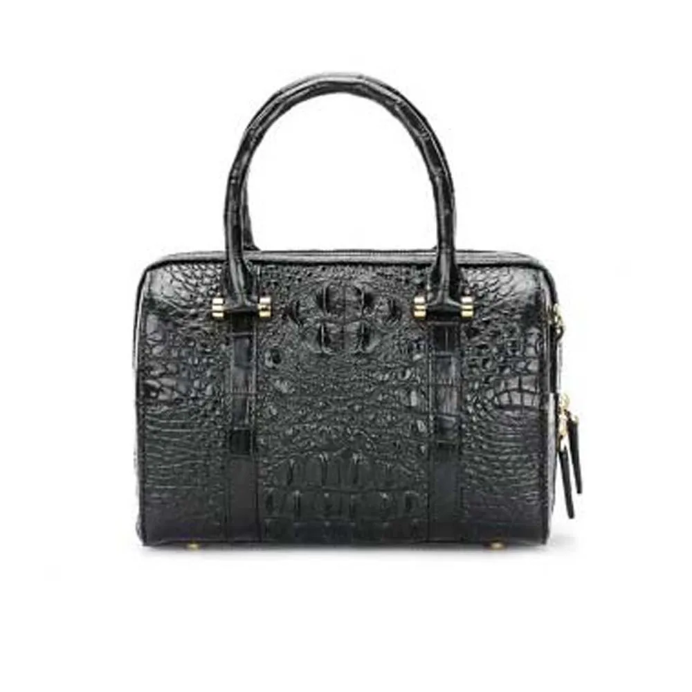 

madun new Thailand Import crocodile skin Female crocodile bag boston Pillow bag fashion handbag for women