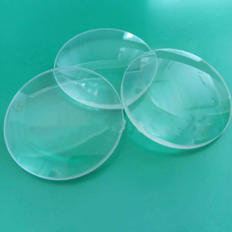 Factory produces and processes 40 MM double convex magnifying glass piece glass lens super white magnifying glass professional