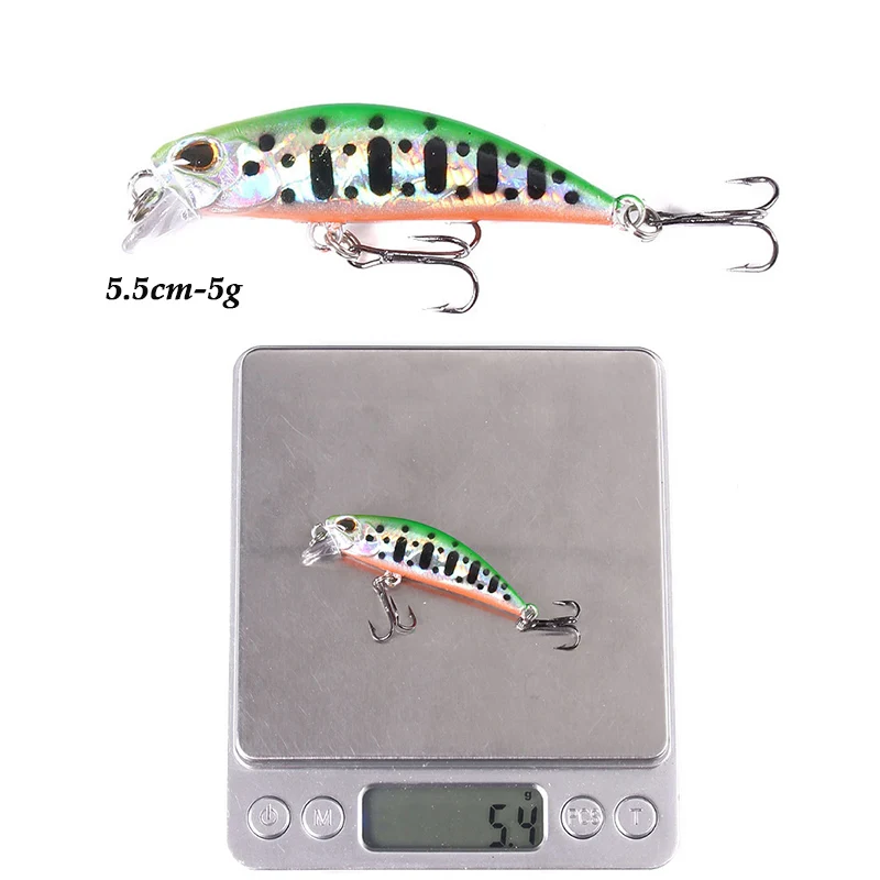WESTBASS 1PX Micro Minnow Lure 55mm-5g Sinking Fishing Lure Trolling Swimbait Wobbler Artificial Hard Jerkbait Bass Isca Pesca