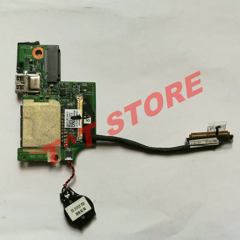 original F12HC for Dell Inpsiron 7370 7373 Laptop USB Audio Power Button Board Cable 5GVTR 05GVTR test good free shipping