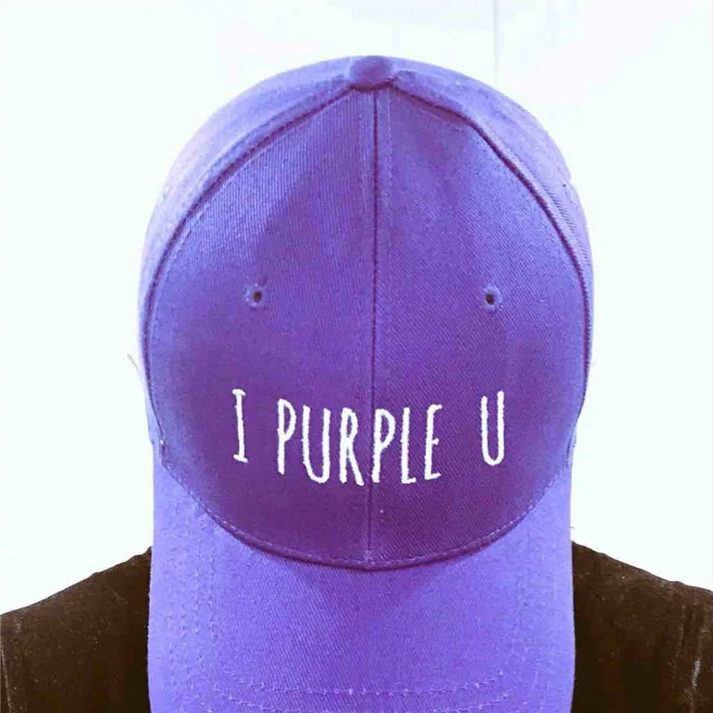 Wholesale Kpop V Baseball Cap Snapback unisex adjustable style golf cap Hats I PURPLE U Embroidery bone hiphop cap for men women