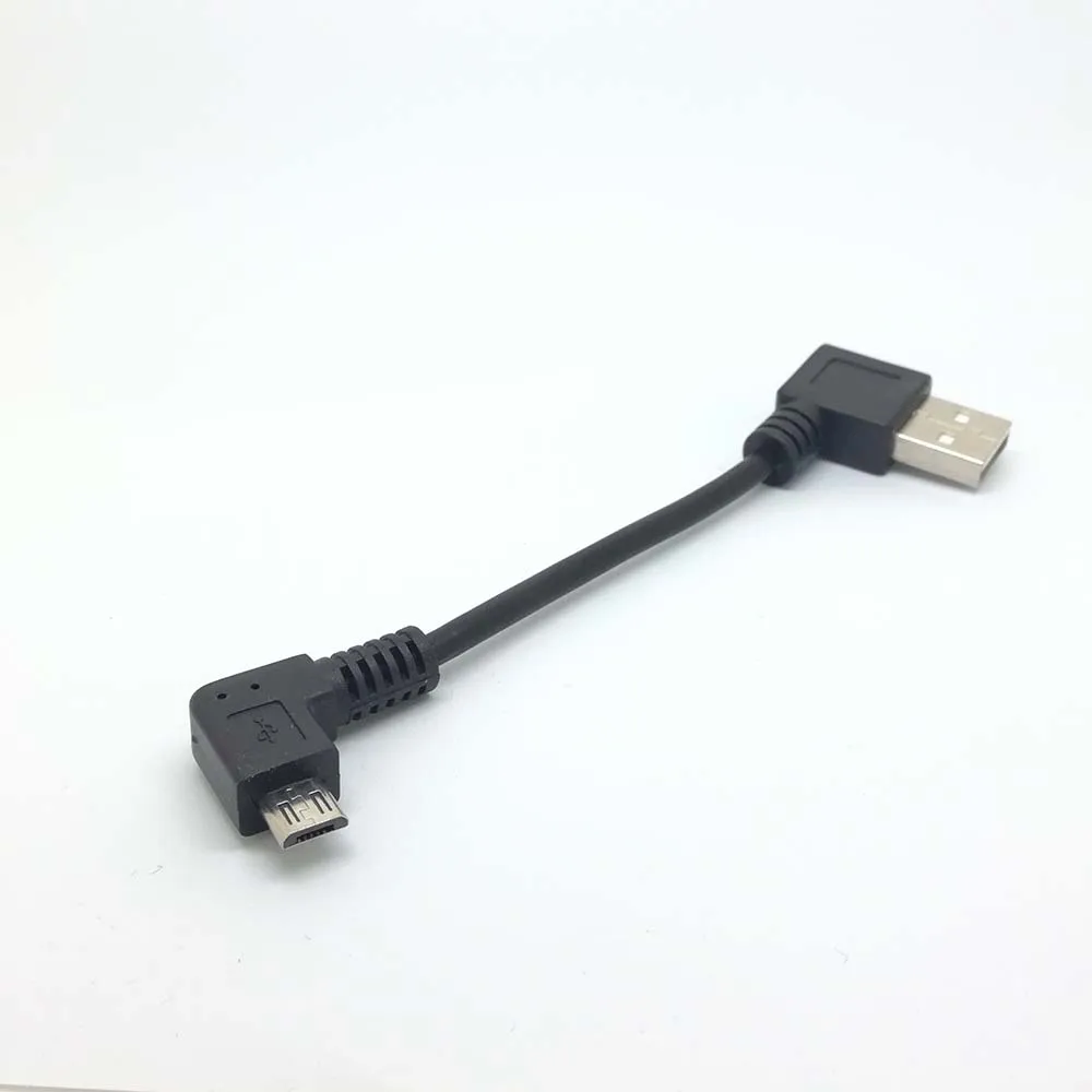 New Short Right Angle 90 degree 2A Micro USB Quick Charger Charging Sync Data Cable